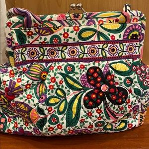 Vera Bradley clasp fabric purse